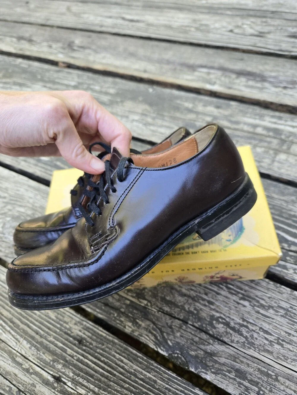 Vintage 1954 Mother Goose Shoes with Original Box